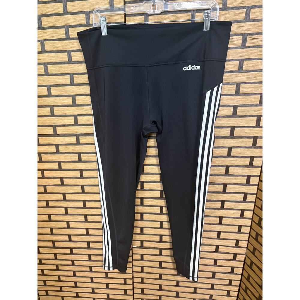 Adidas Climalite Black Crop Leggings Size XL